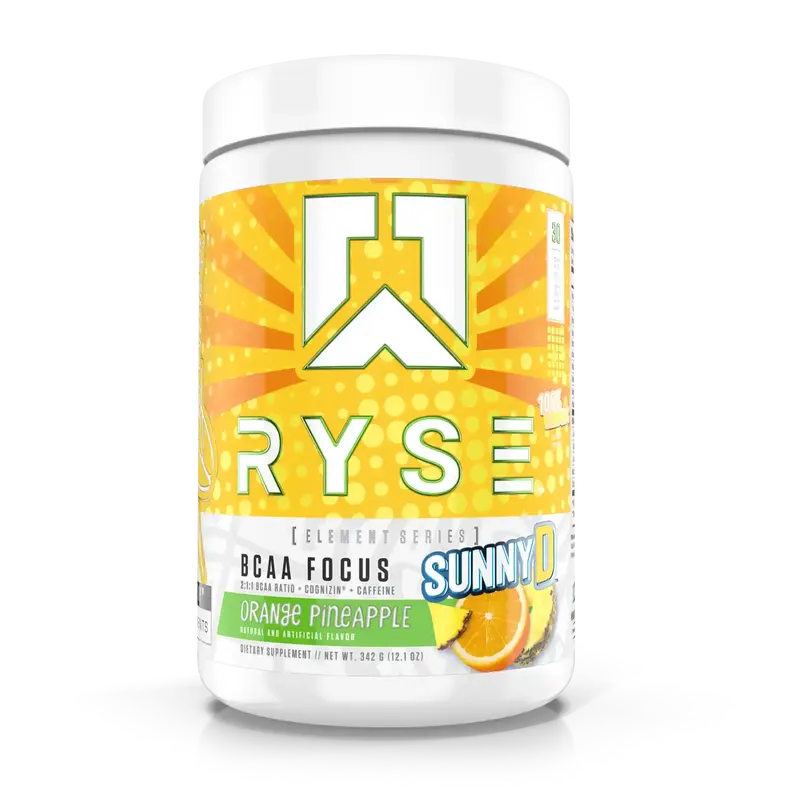 RYSE BCAA Focus Powder for Men and Women - BCAA Energy Supplement with Electrolytes, Natural Caffeine & Cognizin Supports - 3...