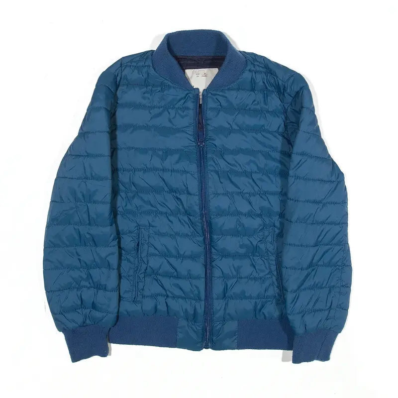 ZARA Insulated Puffer Jacket Blue Boys 8 Years