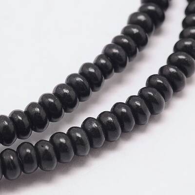 Dyed Synthetical Turquoise Rondelle Bead Strand
