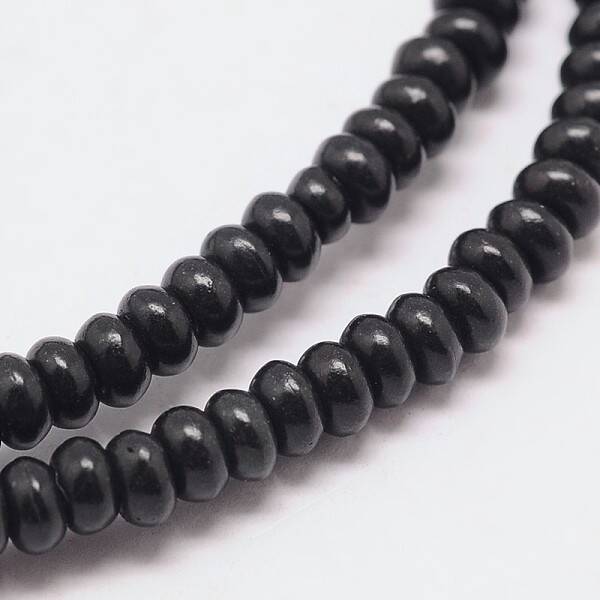 Dyed Synthetical Turquoise Rondelle Bead Strand