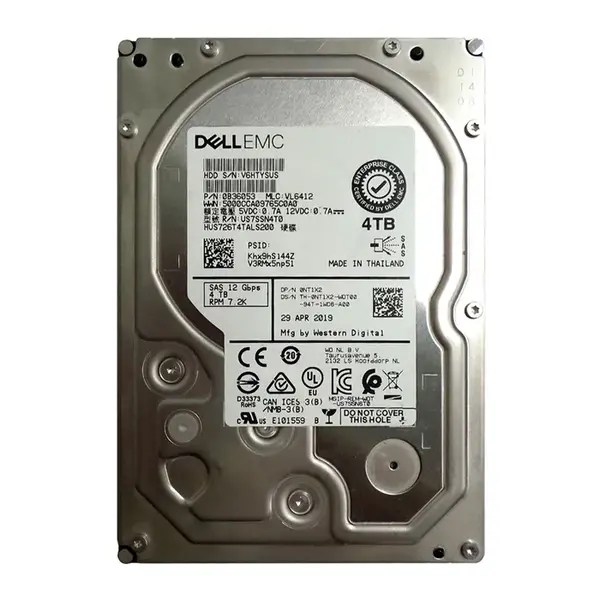 NT1X2 Dell 4TB 12Gb/s SAS 7200 3.5-Inch Hard Drive
