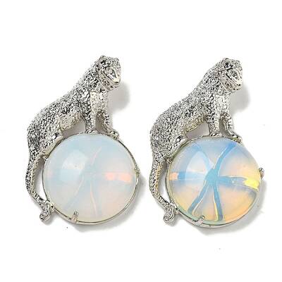 Opalite Half Round Pendants