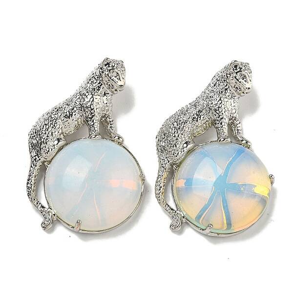 Opalite Half Round Pendants