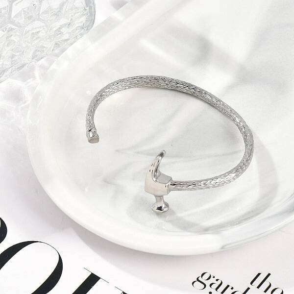 Non-Tarnish 304 Stainless Steel Cuff Bangles for Women