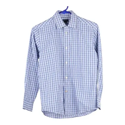 Age 12 Tommy Hilfiger Checked Shirt - Medium Blue Cotton