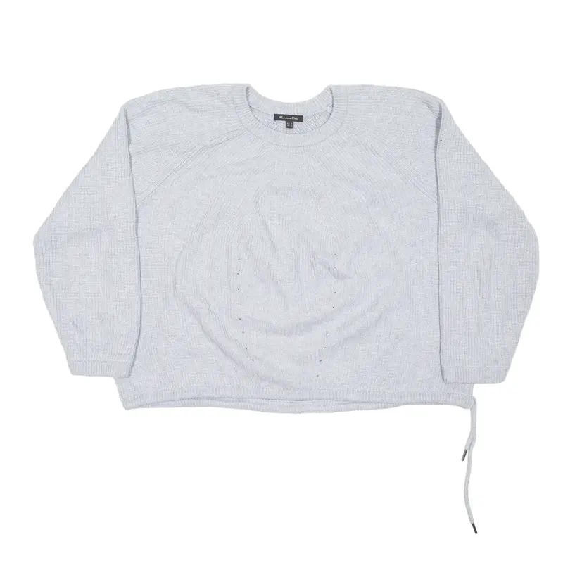 MASSIMO DUTTI Jumper Grey Tight Knit Womens S