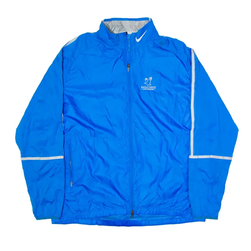 NIKE Eagle Point Golf Resort Shell Jacket Blue Mens XL