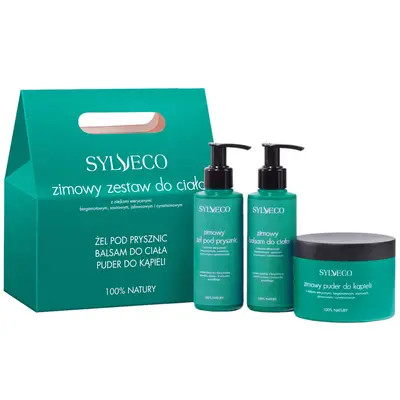 Sylveco Winter Body Set - polvere da bagno 150 g + balsamo 150 ml + gel 150 ml