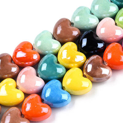 Handmade Porcelain Bead Strands