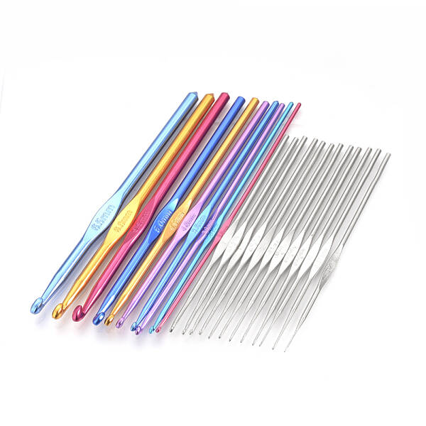 Colored Aluminum Crochet Hooks and Iron Crochet Hooks Needles