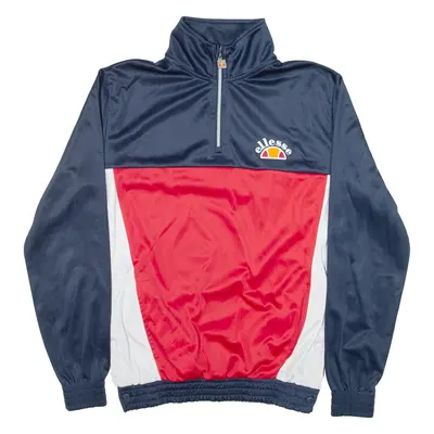 ELLESSE Mens Pullover Jacket Blue Colourblock S