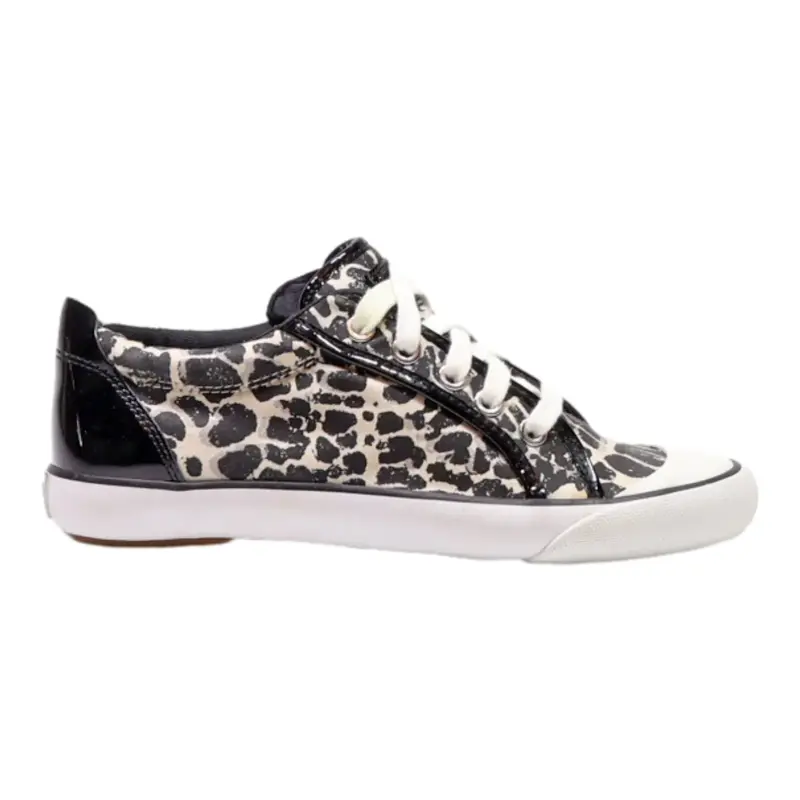 COACH Low Top Trainers Black Canvas Womens UK 4