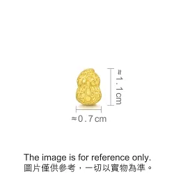 'Blessings' 999 Gold Peanut Charm