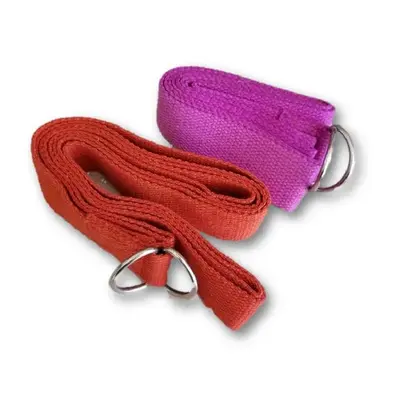 OMSutra Yoga Strap - D Ring (Regular) 8' - Deluxe | Color: Orange