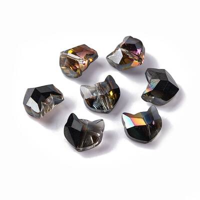 100Pcs Electroplate Glass Beads