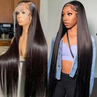 Bling Hair Wigs Straight 13x4 13x6 Hd Lace Front Human Hair Wigs Transparent Lace Frontal Wig for Women Pre Plucked Natural H...