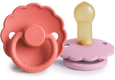 FRIGG Daisy Size 2: 6-18 months Poppy/Lupine pacifier 2 pieces