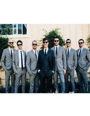Mens Slim Fit 3 Piece Suits -  Vested Slim Fit Suit