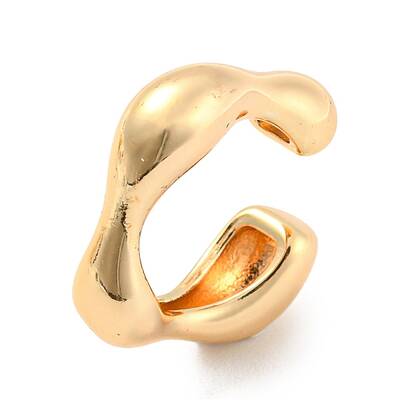 Real 14K Gold Plated Brass Cuff Earrings