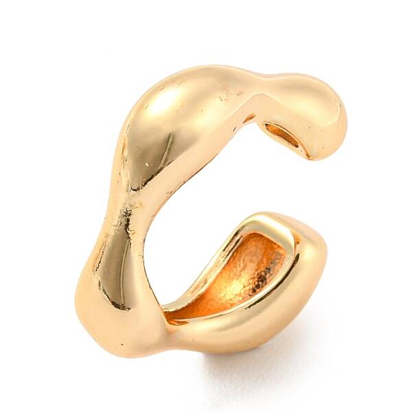 Real 14K Gold Plated Brass Cuff Earrings