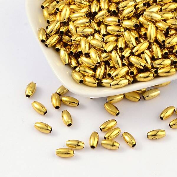 Plating Plastic Acrylic Rice Beads