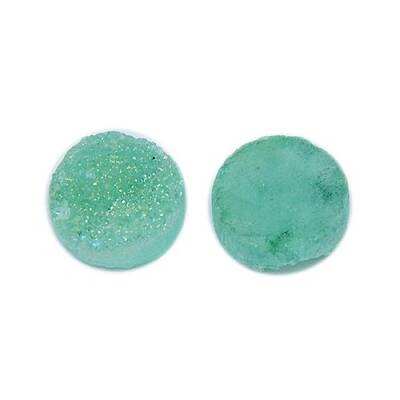 Electroplate Natural Druzy Crystal Cabochons