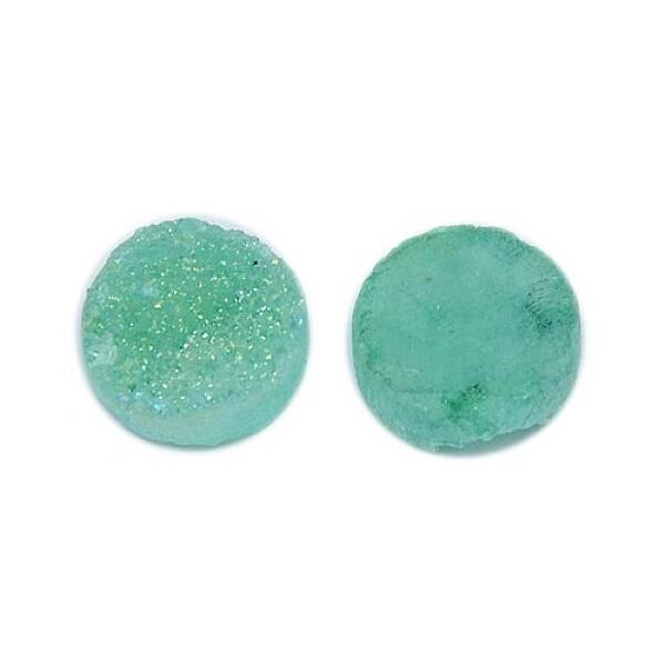 Electroplate Natural Druzy Crystal Cabochons