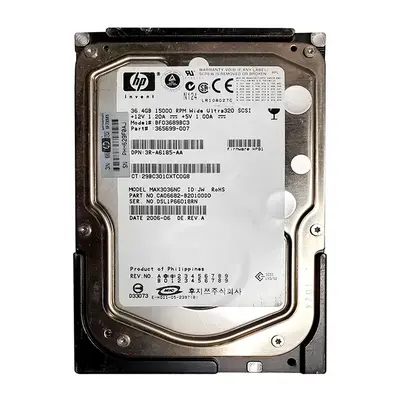365699-007 HP 36.4GB Ultra-320 SCSI 15000 3.5-inch Hard Drive
