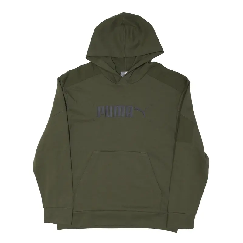 PUMA Hoodie Green Pullover Mens S