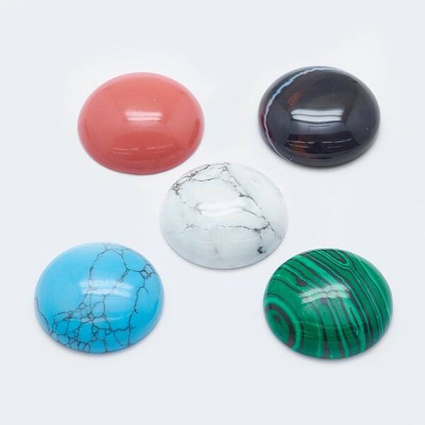 Natural & Synthetic Mixed Stone Cabochons