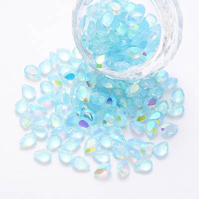 Transparent Resin Rhinestone Cabochons