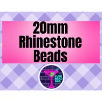 16-20mm Bling Rhinestone beads for Beadable Pens/DIY/Keychains/Badge Reel, Wristlets and more!!!