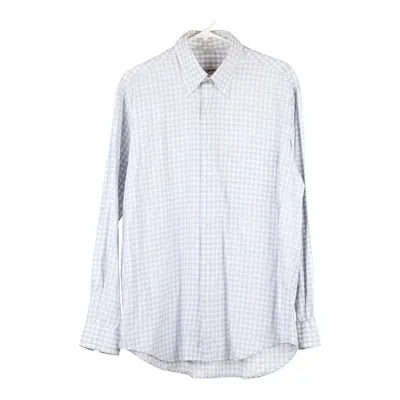 Gian Marco Venturi Checked Shirt - XL Blue Cotton