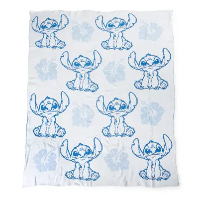 Lilo and Stitch Hawaiian Flower 50x60 Feather Knit Throw