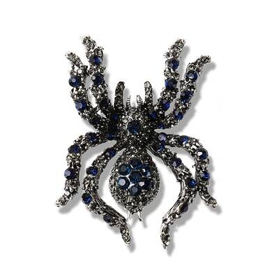 Halloween Spider Alloy Rhinestones Brooches for Party Wear
