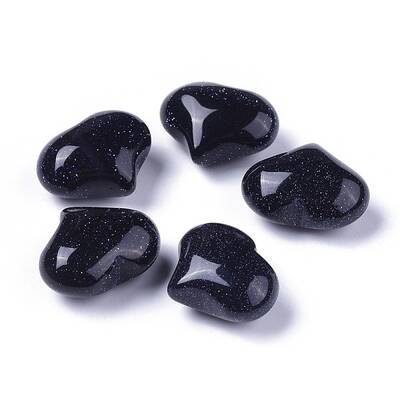Synthetic Blue Goldstone Beads