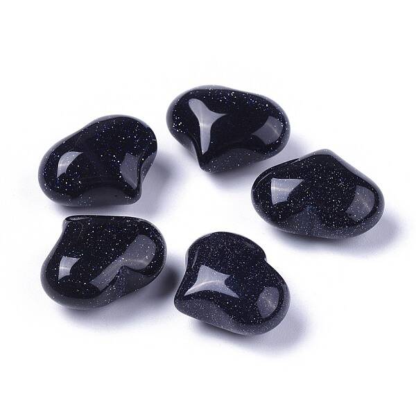 Synthetic Blue Goldstone Beads