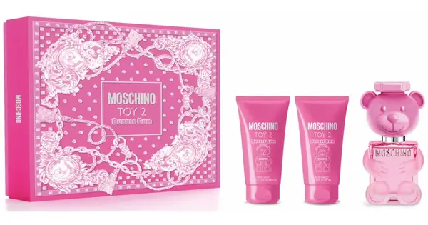 Moschino Toy 2 Bubble Gum Gift Set Edt 50 Ml, Body Lotion 50 Ml And Shower Gel 50 Ml