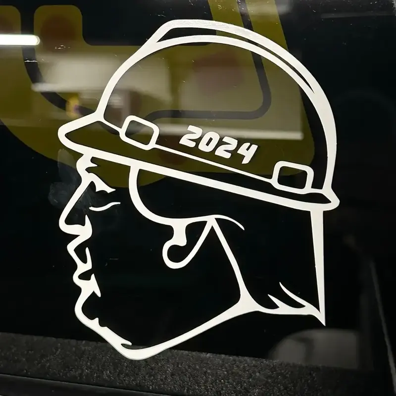 Trump HardHat 2024 Decal