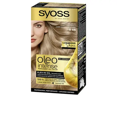 Syoss Oleo Intense Ammonia-Free Colorant Luxurious Shine 8-68 - Light Mother-of-Pearl Blonde 5 Pieces