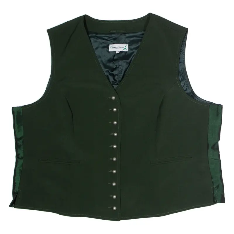 NOCKSTEIN TRACHTEN Womens Blazer Waistcoat Green Wool UK 20
