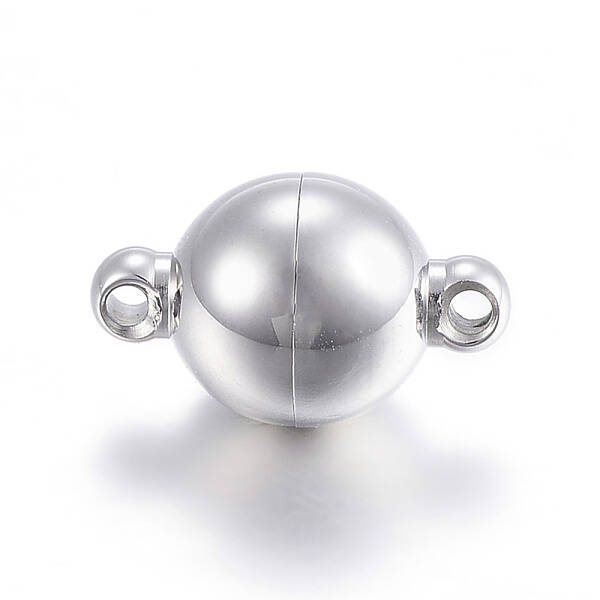 Tarnish Resistant 304 Stainless Steel Magnetic Clasps with Loops