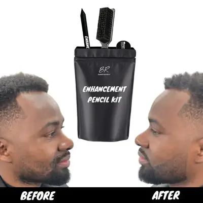 Enhancement Pencil Kit by Barber Republic with Beard Filler Hair Filler Barber Pencil & Hair Pencil for Polished Look Versati...