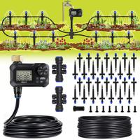 HIRALIY Automatic Drip Irrigation Kits with Water Timer, Quick Connector Garden Watering System with Easy Programmable Hose T...