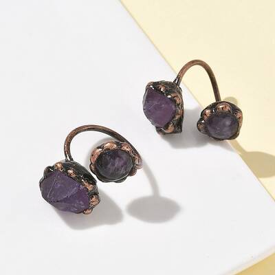 Natural Amethyst Rings