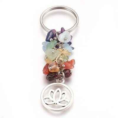 Natural Gemstone Keychain