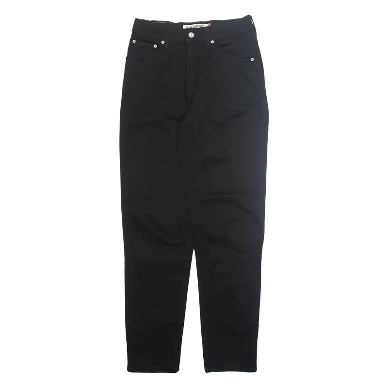 LEVI'S Womens Trousers Black Slim Tapered W28 L32