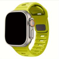 Silicone Watch Band (Band Only), Water-resistant Breathable & Sporty Watch Band, Replacement Watch Band Compatible with App...