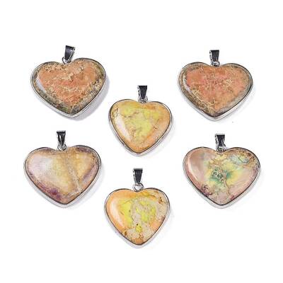 Natural Imperial Jasper Pendants