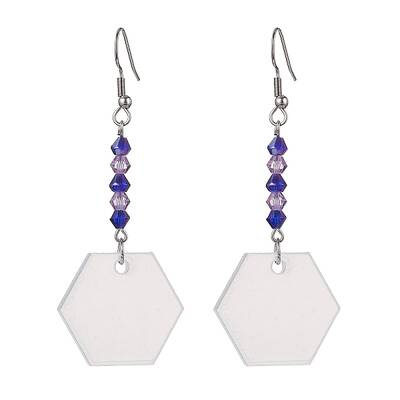 Blank Acrylic Dangle Earrings